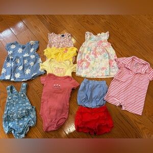 12M Girls’ Spring/Summer Clothing Lot – 10+ Pieces